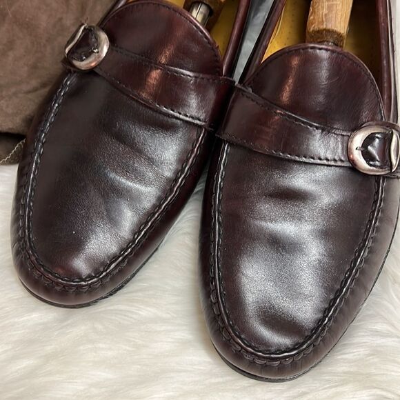 Allen Edmonds Walden Oxblood Leather Slip On Loafer Shoes Men's Size 10 B26 - Picture 2 of 13